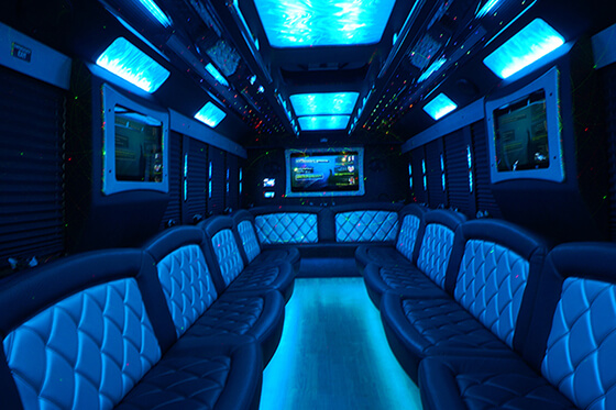 party limo bus interior