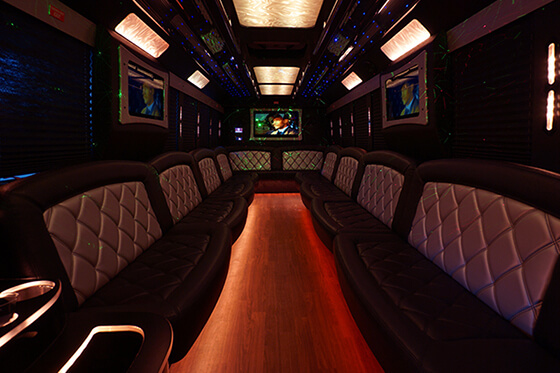 party bus neon atmosphere