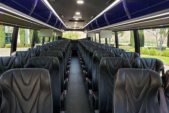 charter bus interior